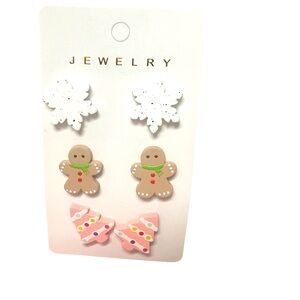 Christmas earrigs set of 3